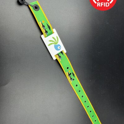 Bracelets satin épais sublimation RFID avec clip 2