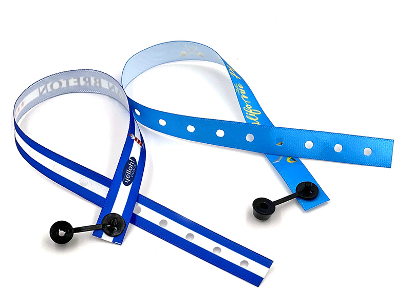 bracelet identification satin 12mm impression quadrichromie en sublimation