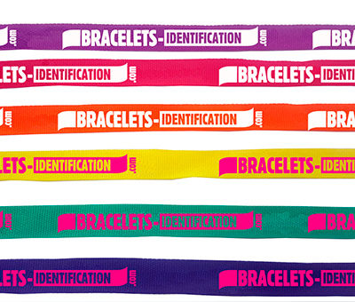 Bracelets d'identification coton à nouer